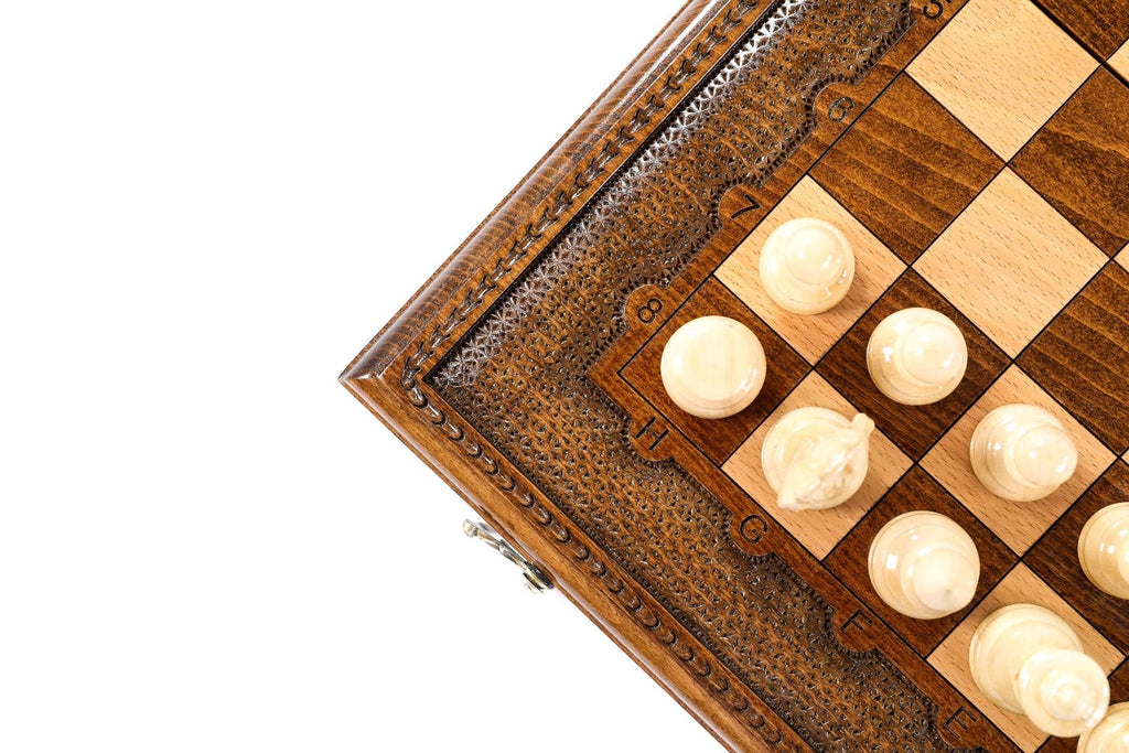 Classic Carved Chess Set 50 cm | 19.7" - Unumperfectus