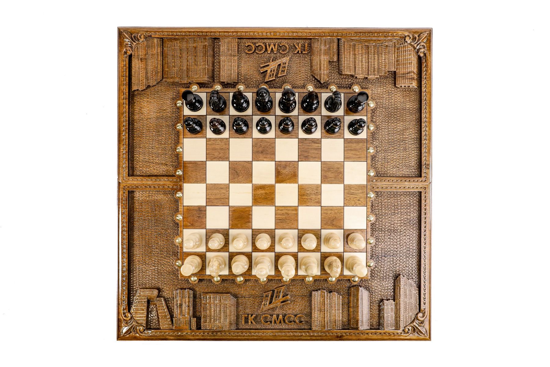 Wooden Chess Set Box Style 60 cm | 24.7" - Unumperfectus