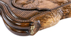 Bear Deer Wildlife backgammon board - side profile showing the craftsmanship