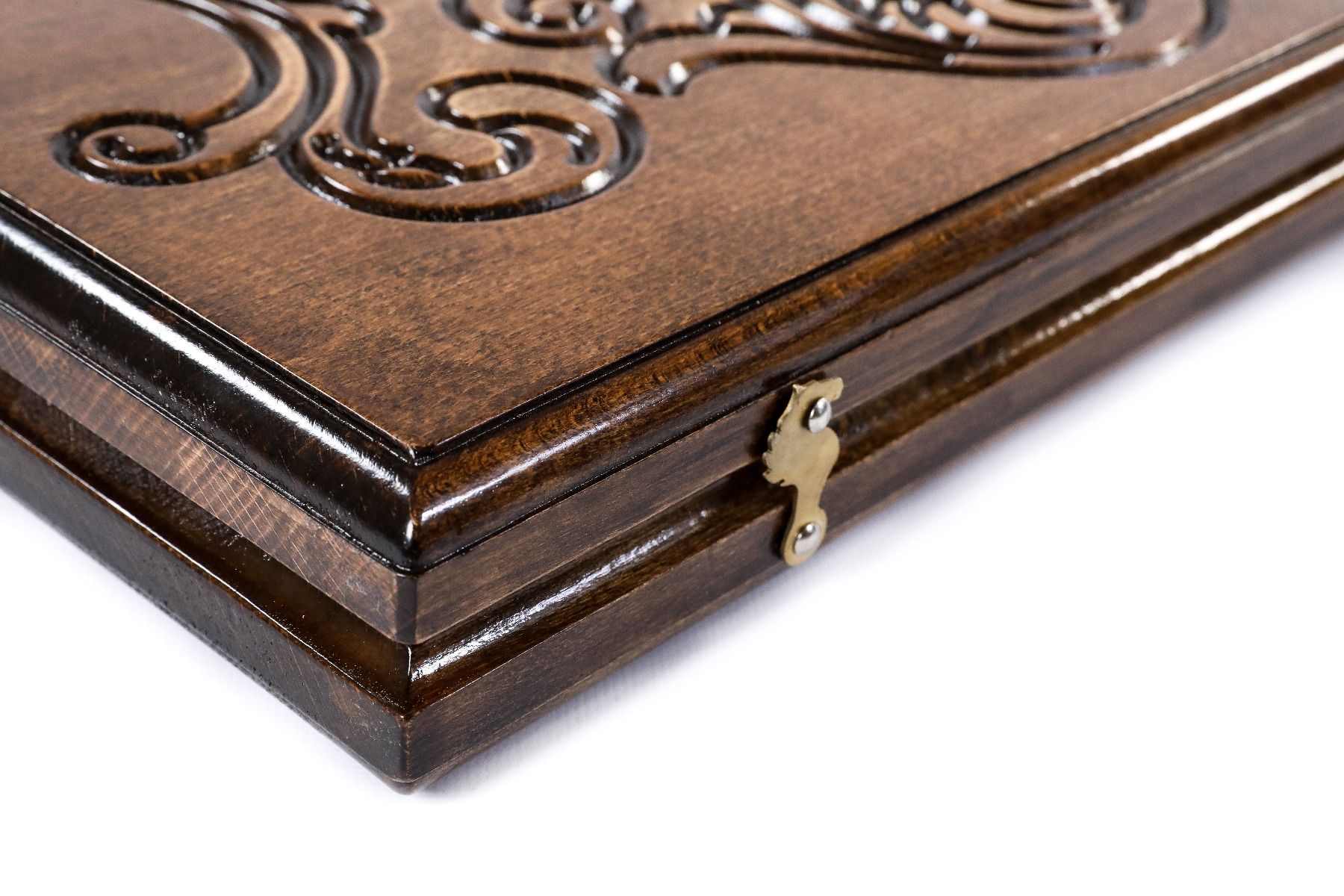 Wooden Carved Backgammon Set Rococo 23.6" | 60 cm - Unumperfectus