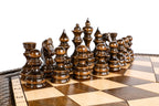 For Three Player chess set - detail of the carved border