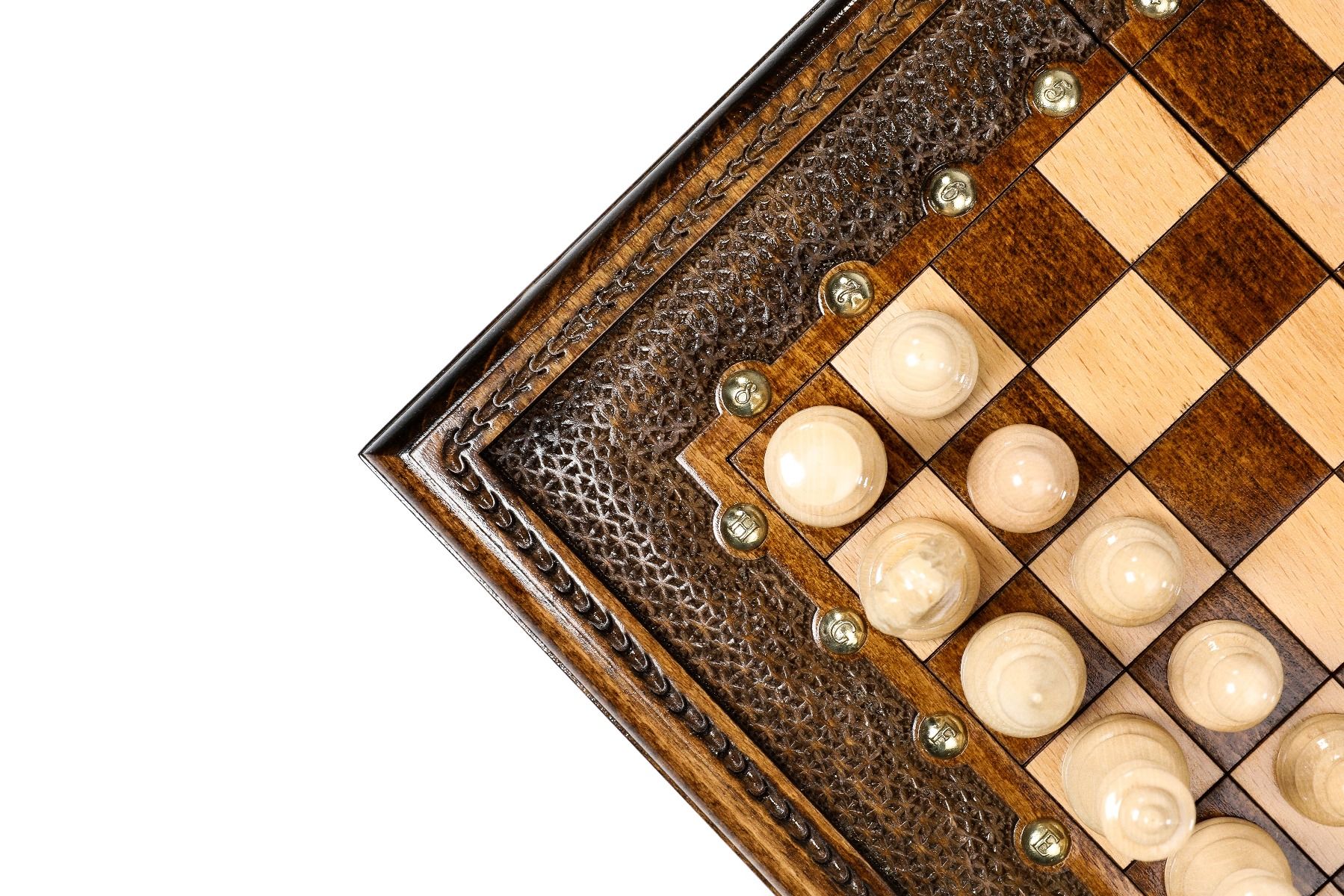 Classic 2-in-1 Wooden Chess & Backgammon Board - Unumperfectus
