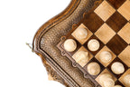 Mount Ararat Chess backgammon board - detail of the wood grain and finish
