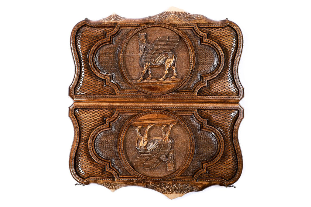 Backgammon Board - Assyrian Coat of Arms - Unumperfectus