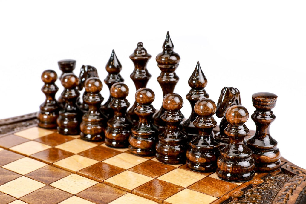 Handcrafted Chess Set Star-Shaped 30 cm / 11.8" - Unumperfectus