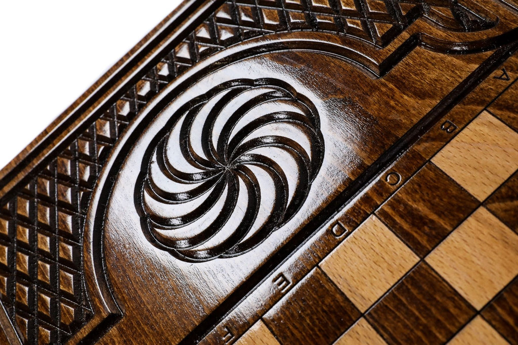 Armenian Classic Backgammon Board With Ararat 23.6" | 60 cm