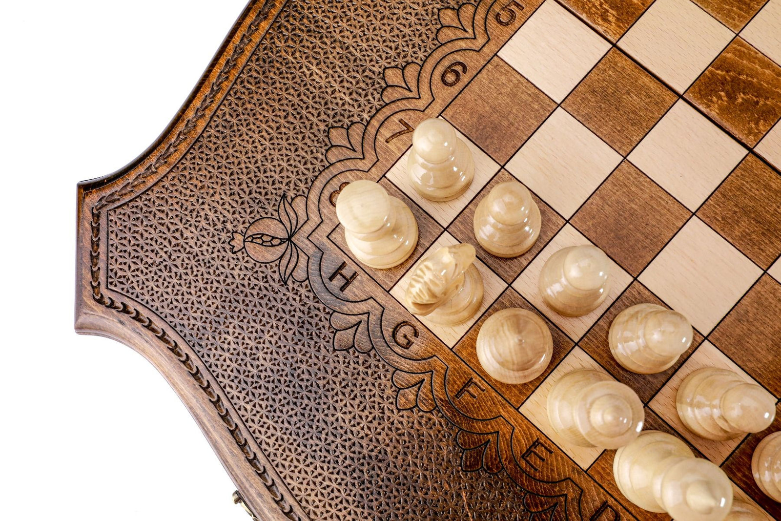 2-in-1 Wooden Chess & Backgammon Board - Unumperfectus