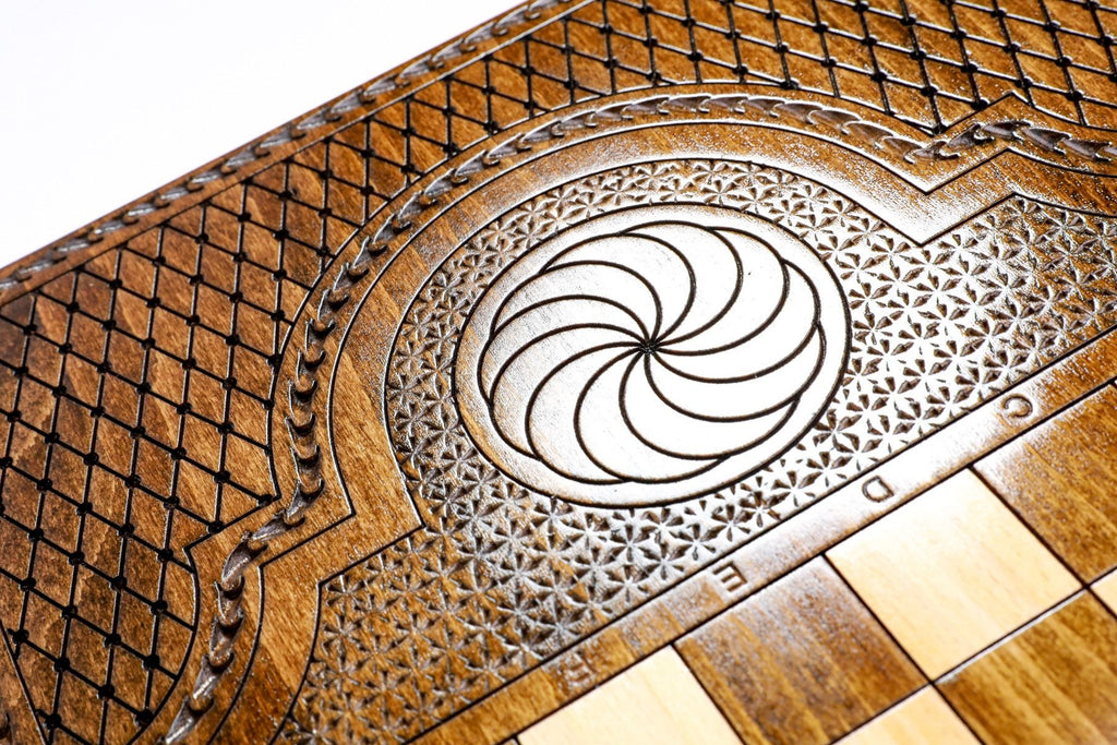 Backgammon set Armenian - Pomegranate Tree of Life - Unumperfectus