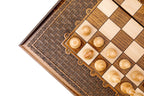 Chess-backgammon with an ornamental braid pattern classic