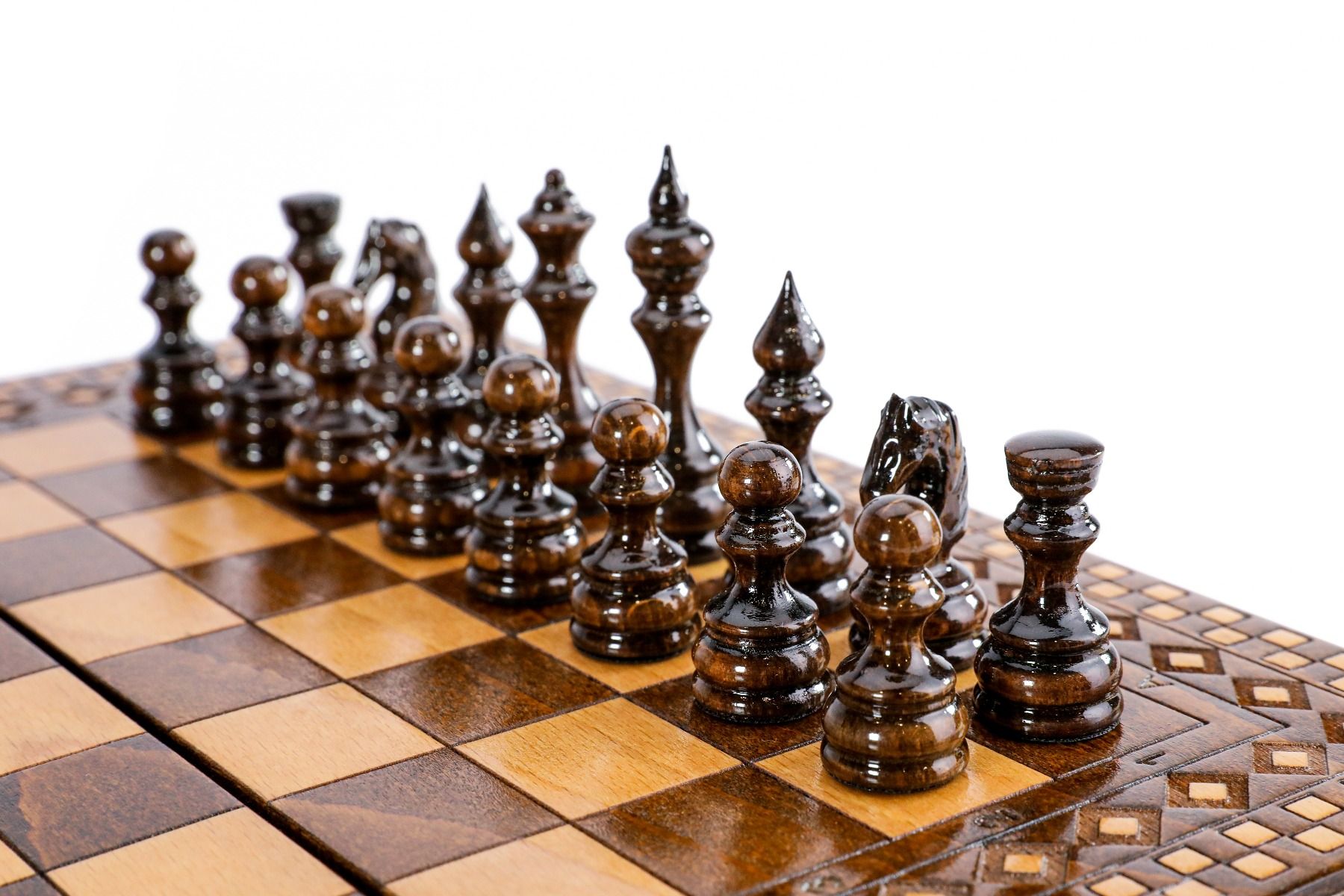 Wooden Chess Set With Classic Design 30 cm | 11.8" - Unumperfectus