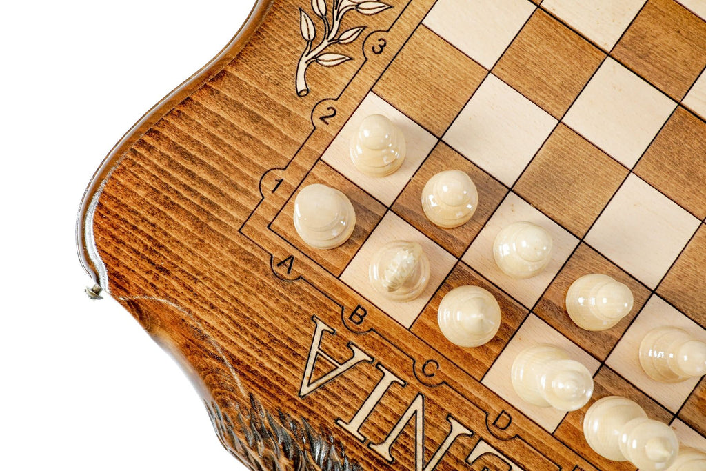 Mount Ararat Wooden Chess & Backgammon Board - Unumperfectus