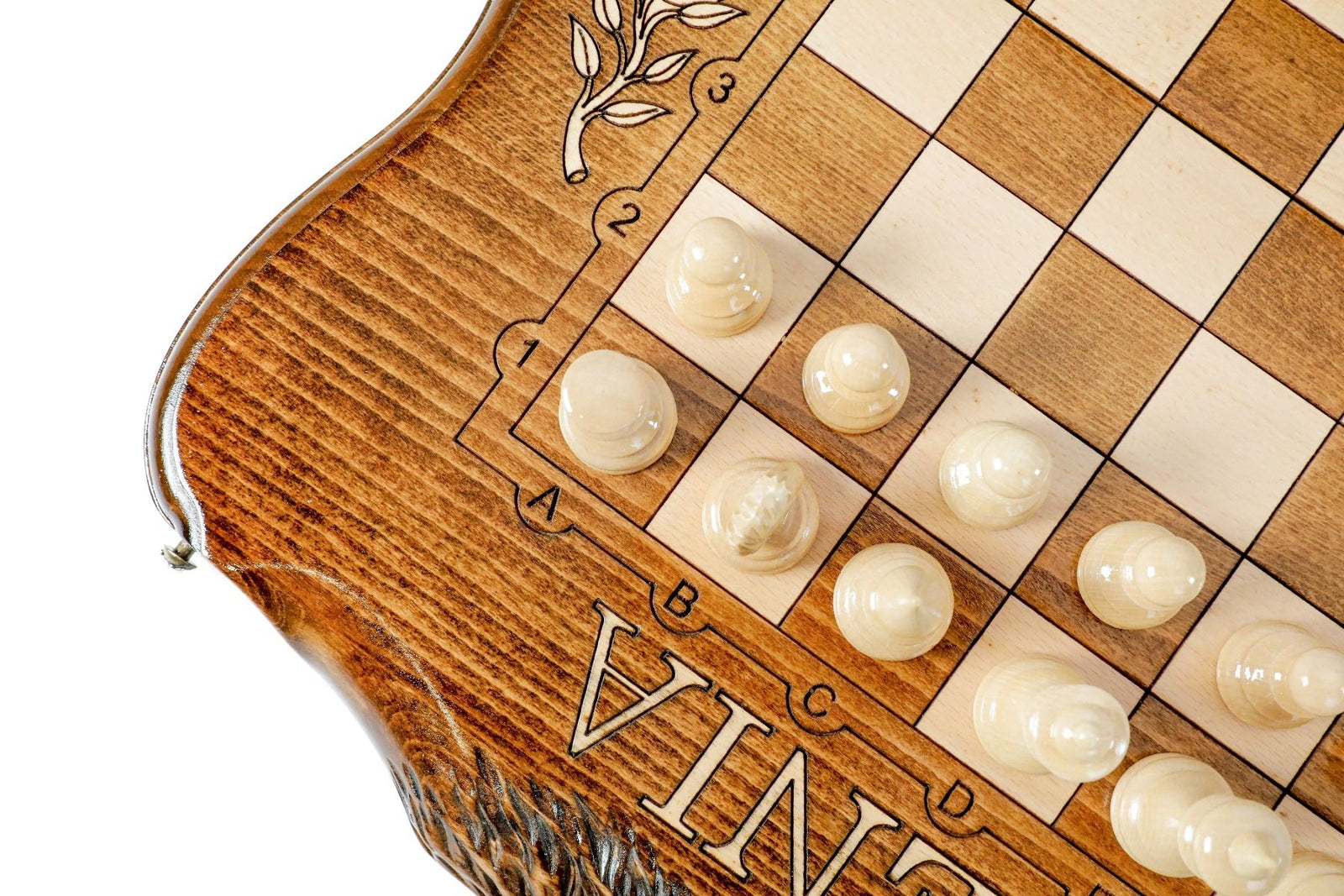 Mount Ararat Wooden Chess & Backgammon Board - Unumperfectus