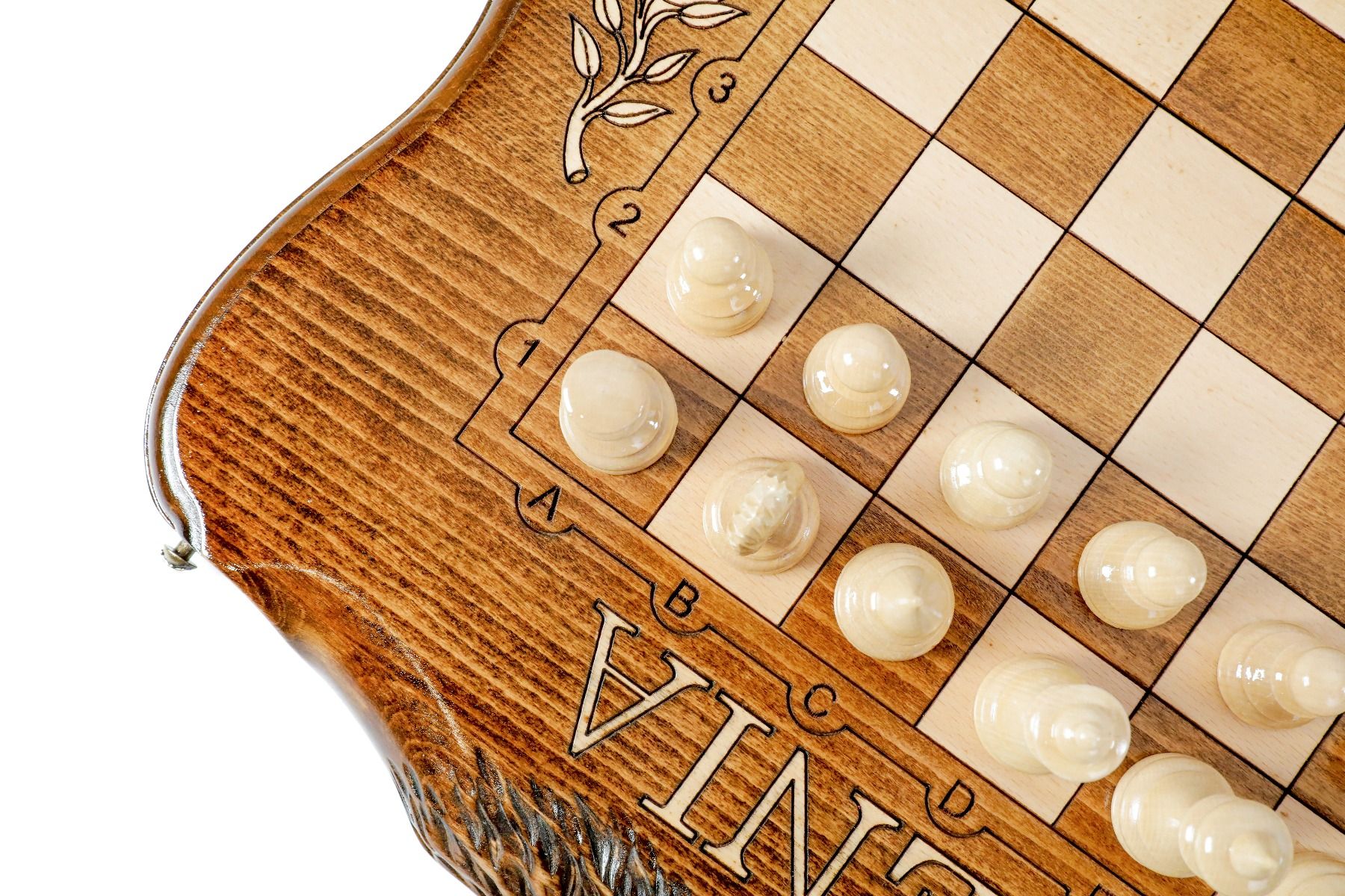 Mount Ararat Wooden Chess & Backgammon Board - Unumperfectus
