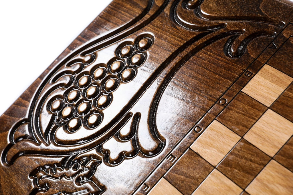 Armenian Wooden Backgammon Board Ararat Classic 23.6" | 60 cm