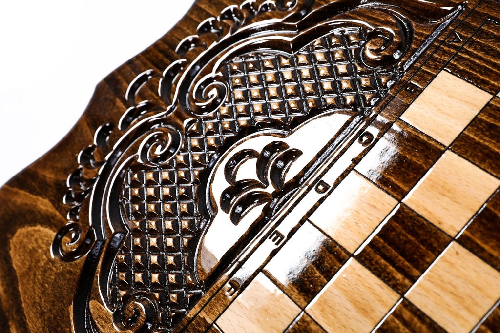 Armenian Classic Wooden Backgammon Board Ararat 23.6" | 60 cm - Unumperfectus