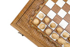 Epoxy Chess Set with Backgammon