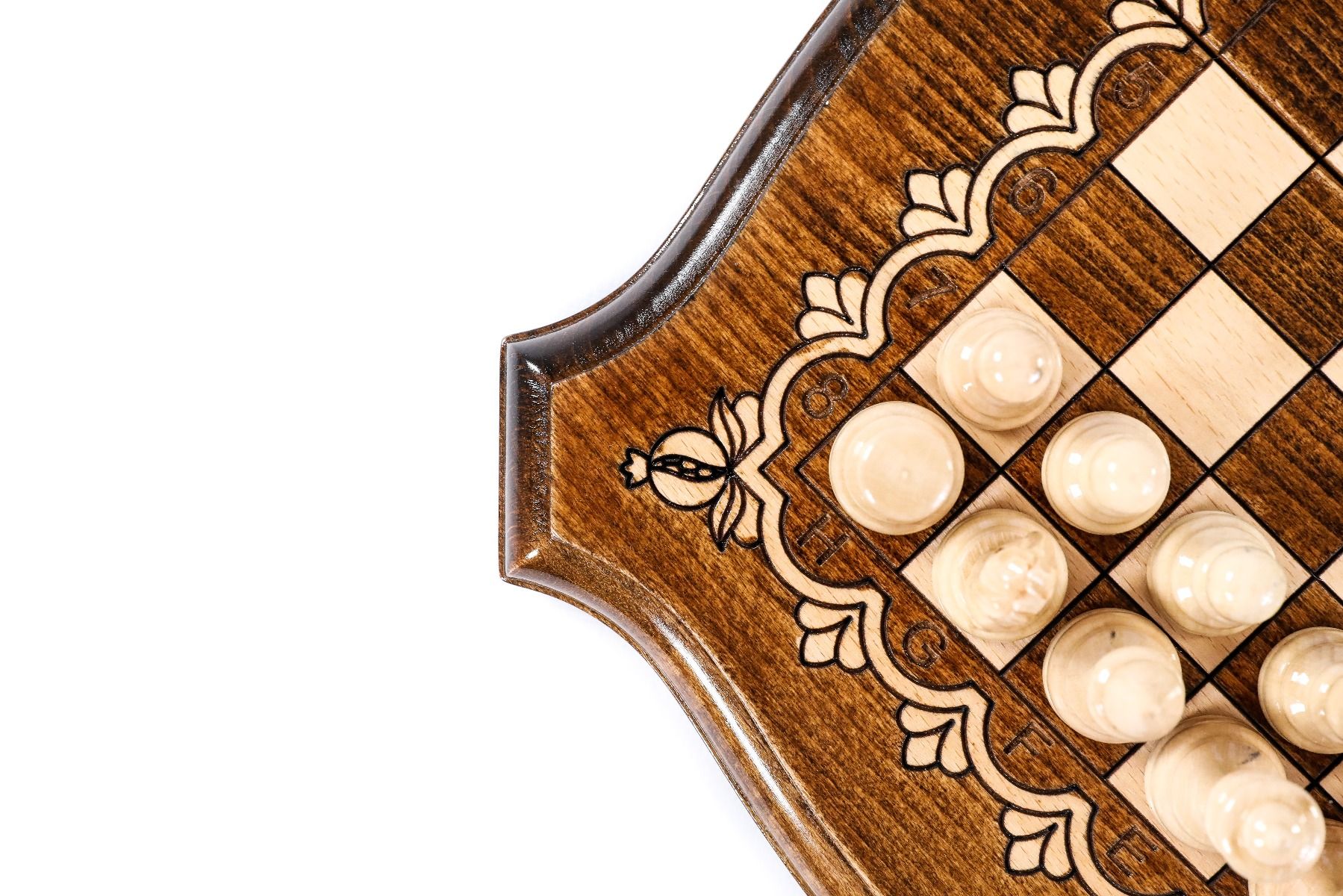 Wooden Chess & Backgammon 30 cm | 11.8" - Unumperfectus
