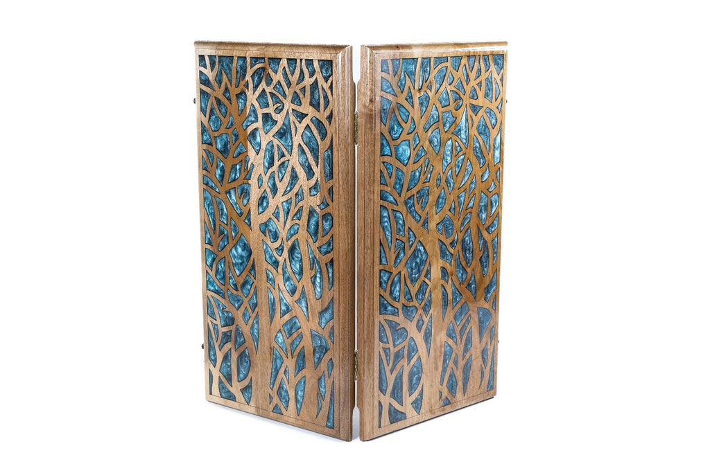 Epoxy Backgammon Set - Tree - Unumperfectus