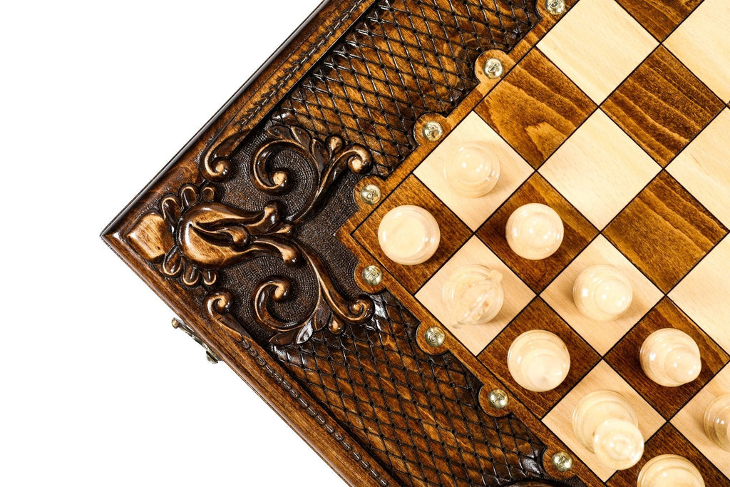 Chess-backgammon classic Eternity with patterns - Unumperfectus