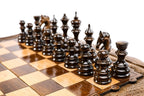 Mount Ararat Chess backgammon board - corner detail of the board