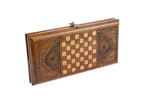 Classic Ornamental backgammon board - closed cover detail