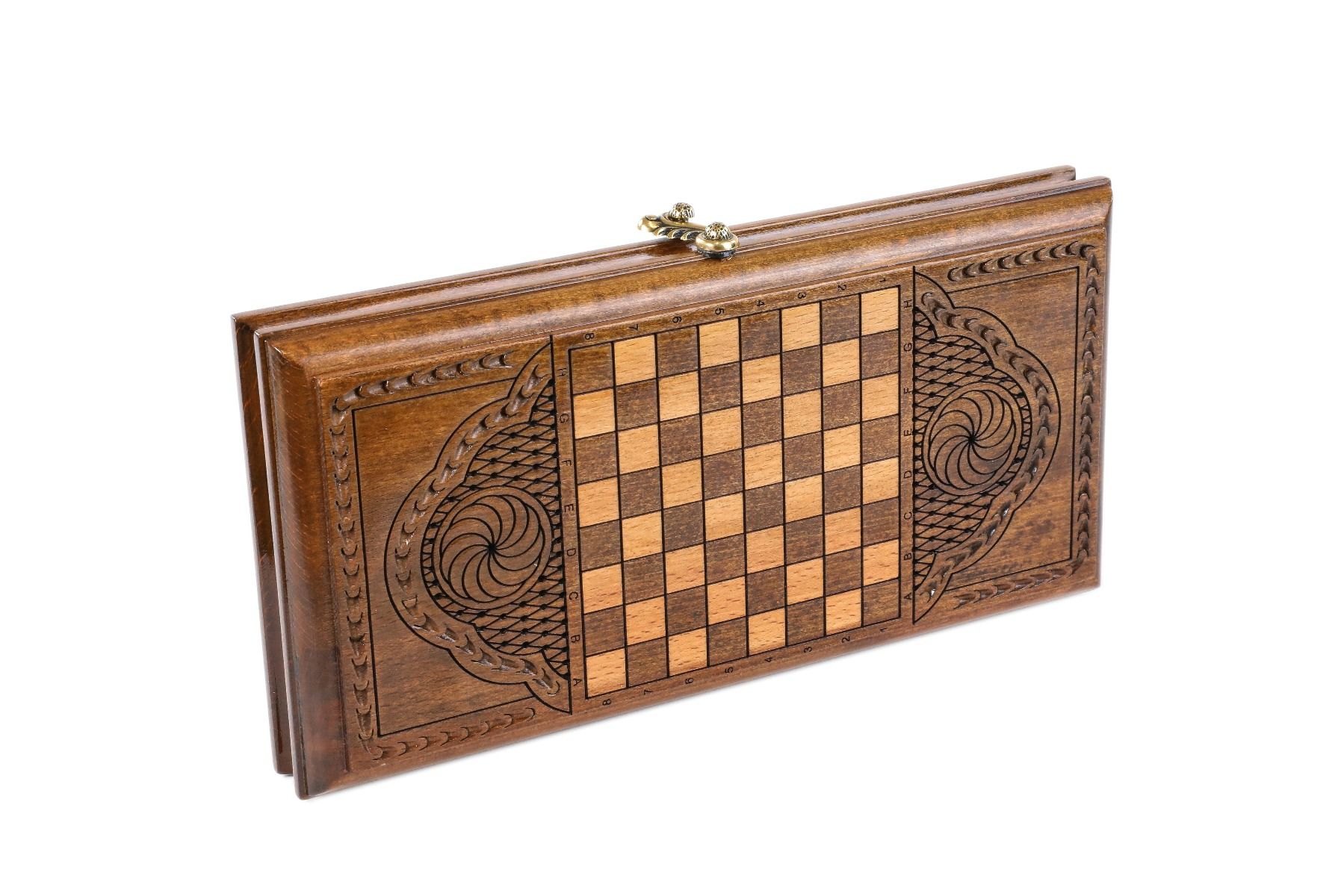 Wooden Classic Ornamental Backgammon Board 11.8" | 30 cm - Unumperfectus