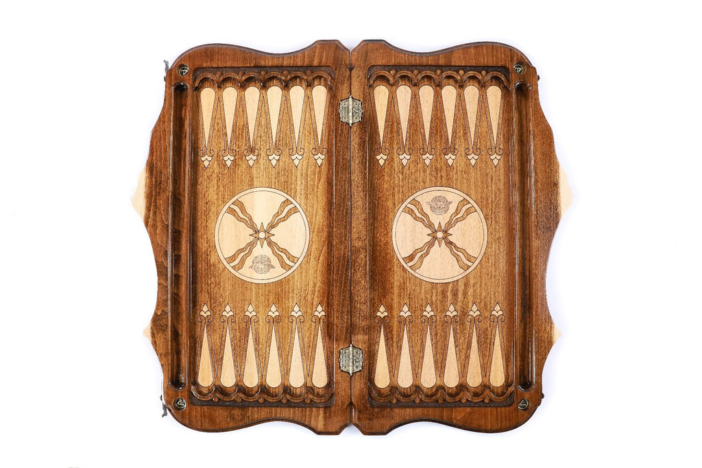 Backgammon Board - Assyrian Coat of Arms - Unumperfectus