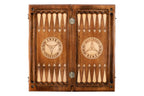 Mercedes Benz backgammon board - angled view