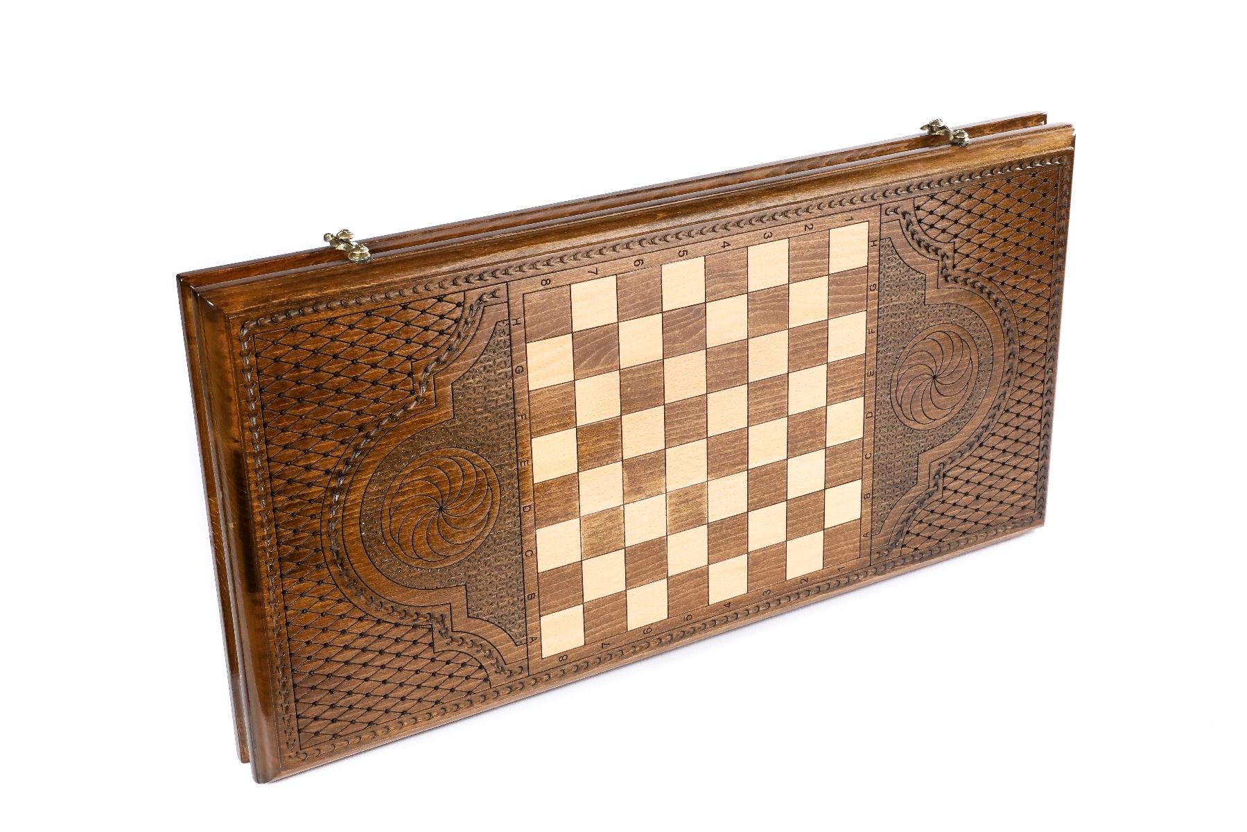 Classic Ornamental Wooden Backgammon Board - Unumperfectus