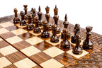 Chess-backgammon with an ornamental braid pattern classic