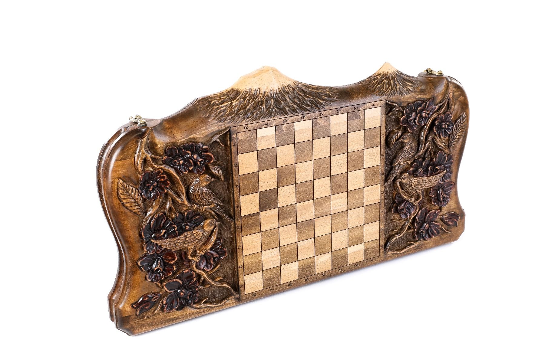 Backgammon Board - Hand-Carved Deer