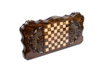 Armenian Classic Ararat backgammon board - closed cover detail