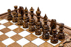 Epoxy Chess Set with Backgammon