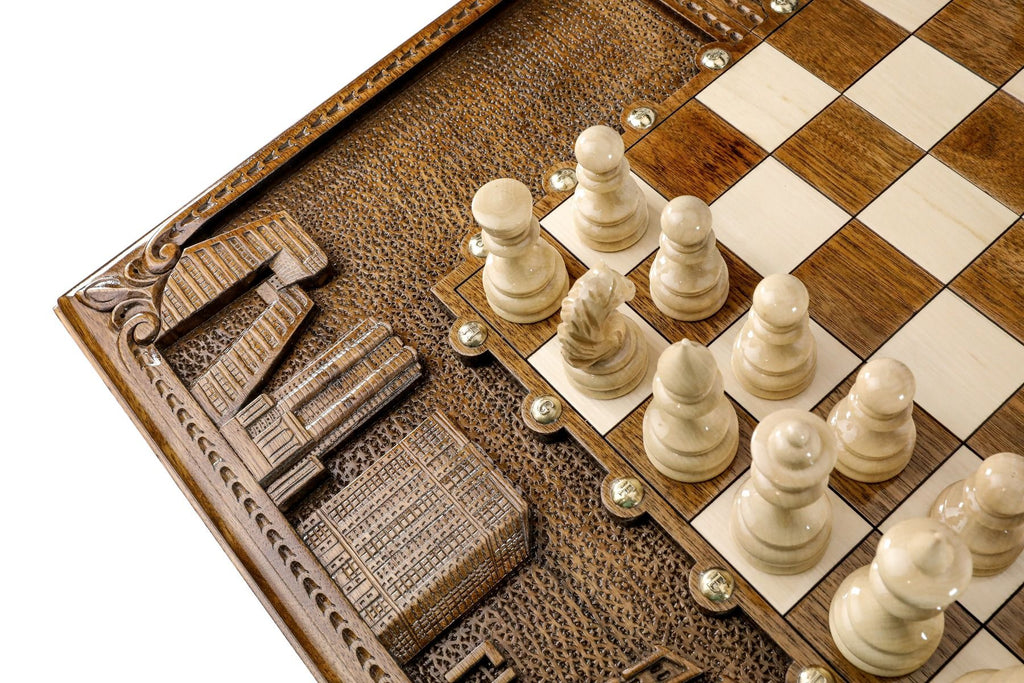 Wooden Chess Set Box Style 60 cm | 24.7" - Unumperfectus