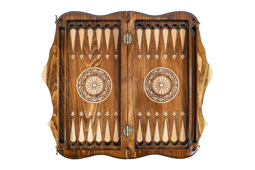 Chess-backgammon with copyrighted Mount Ararat outline - Unumperfectus