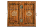 Classic Ornamental backgammon board - carrying case and accessories