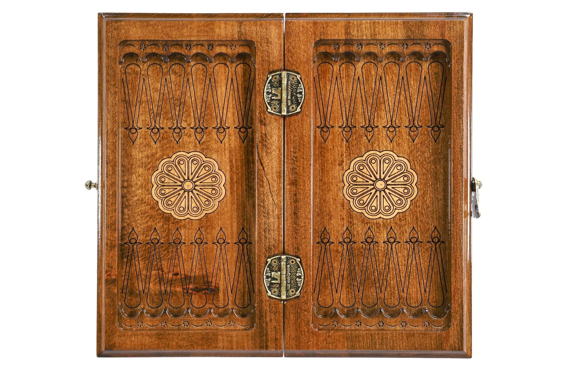 Wooden Classic Ornamental Backgammon Board 11.8" | 30 cm - Unumperfectus