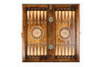 Classic 2 in 1 Chess backgammon board - carrying case and accessories