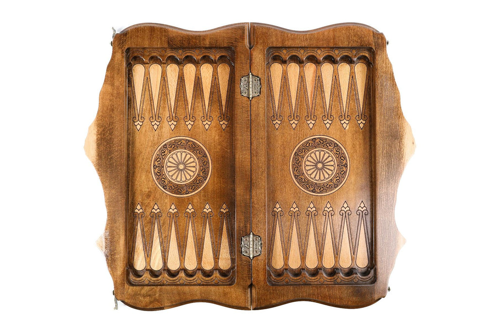 Mount Ararat Wooden Chess & Backgammon Board - Unumperfectus