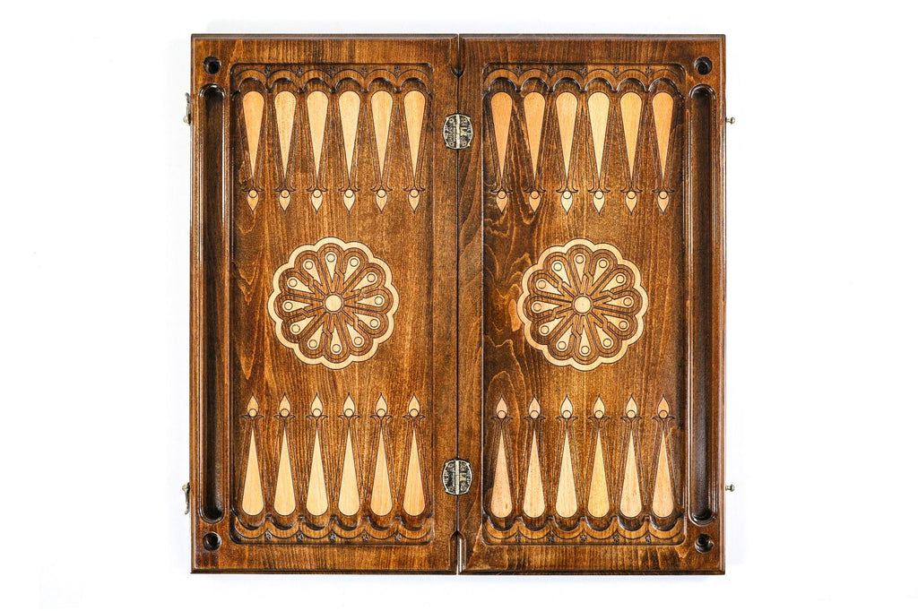 Armenian Wooden Backgammon Board Church of St. Hripsime 23.6" | 60 cm