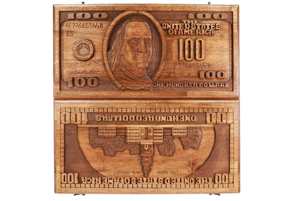 Backgammon Board - $100 Bill Edition