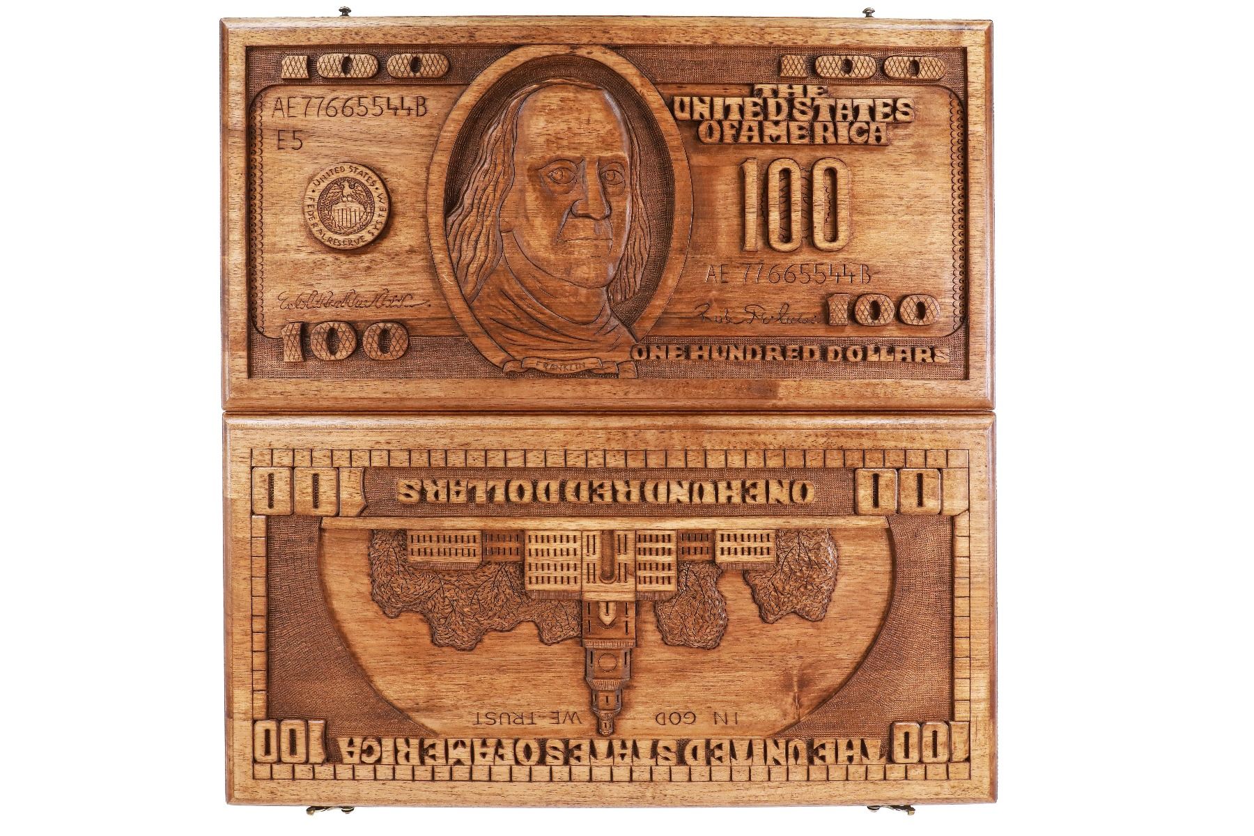 Backgammon Board - $100 Bill Edition