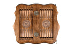 Mount Ararat Chess Copyrighted Outline backgammon board - carrying case and accessories