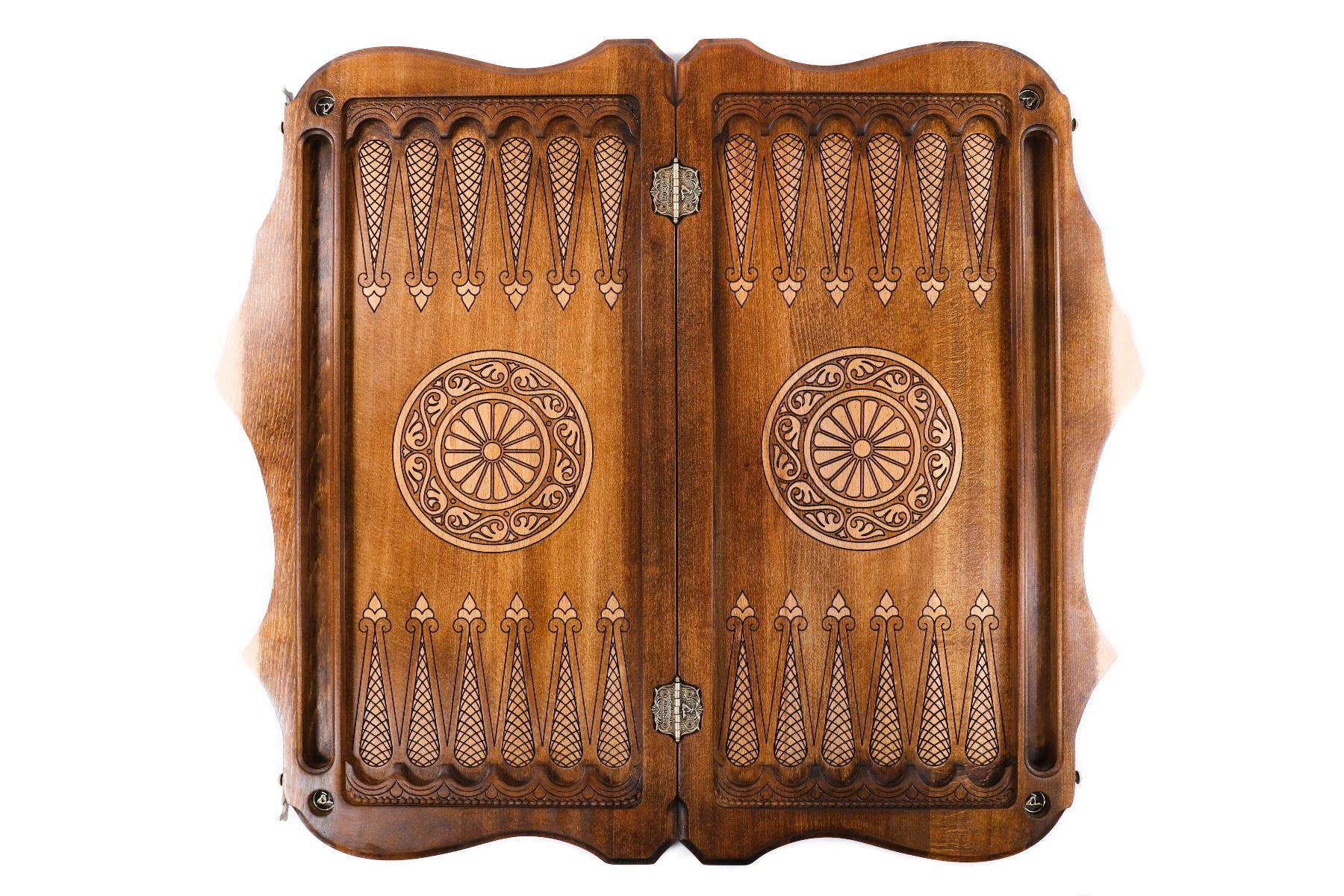 Backgammon Board - Hand-Carved Deer