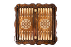 Armenian Classic Ararat backgammon board - angled view