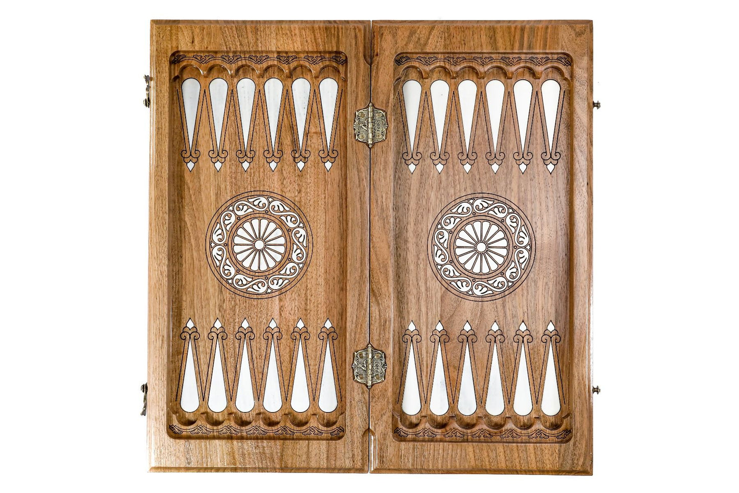 Epoxy Chess Set with Backgammon