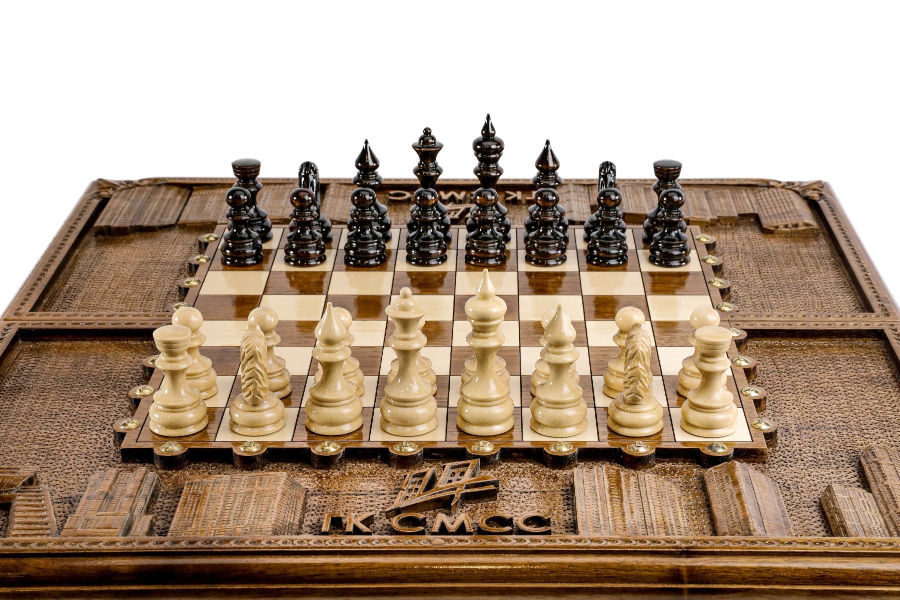 Wooden Chess Set Box Style 60 cm | 24.7" - Unumperfectus
