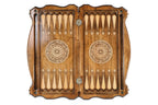 Ornamental Ornaments backgammon set - angled view