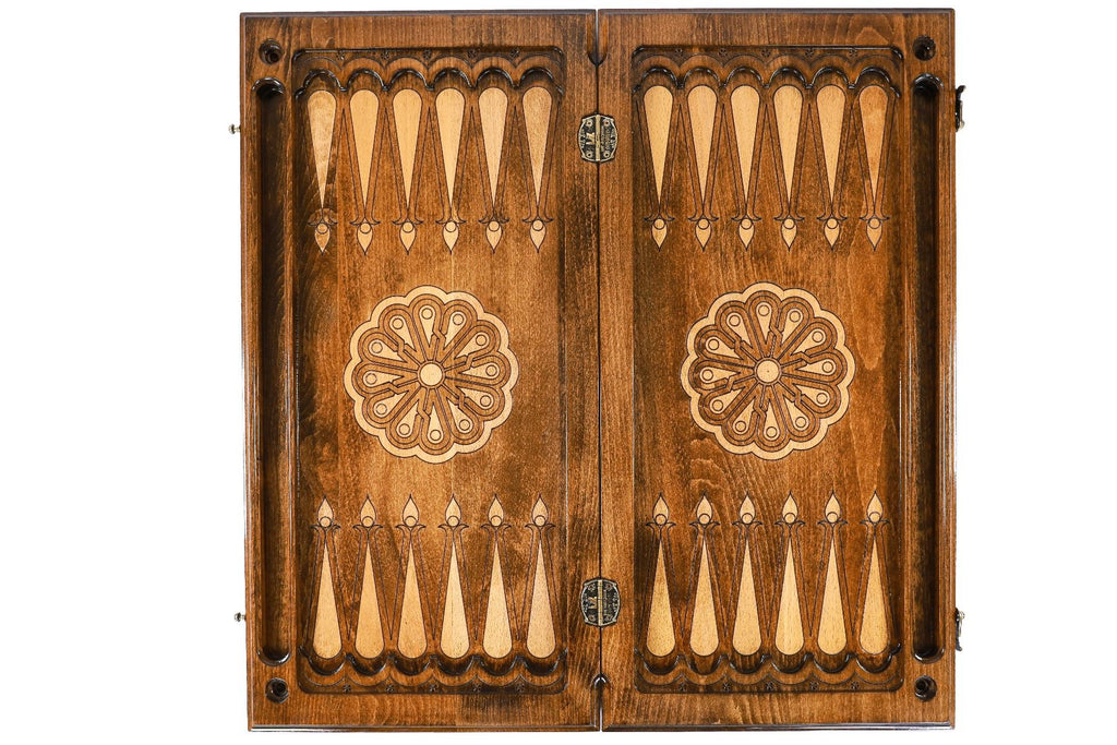 Armenian Wooden Classic Backgammon Board Ararat 23.6" | 60 cm - Unumperfectus