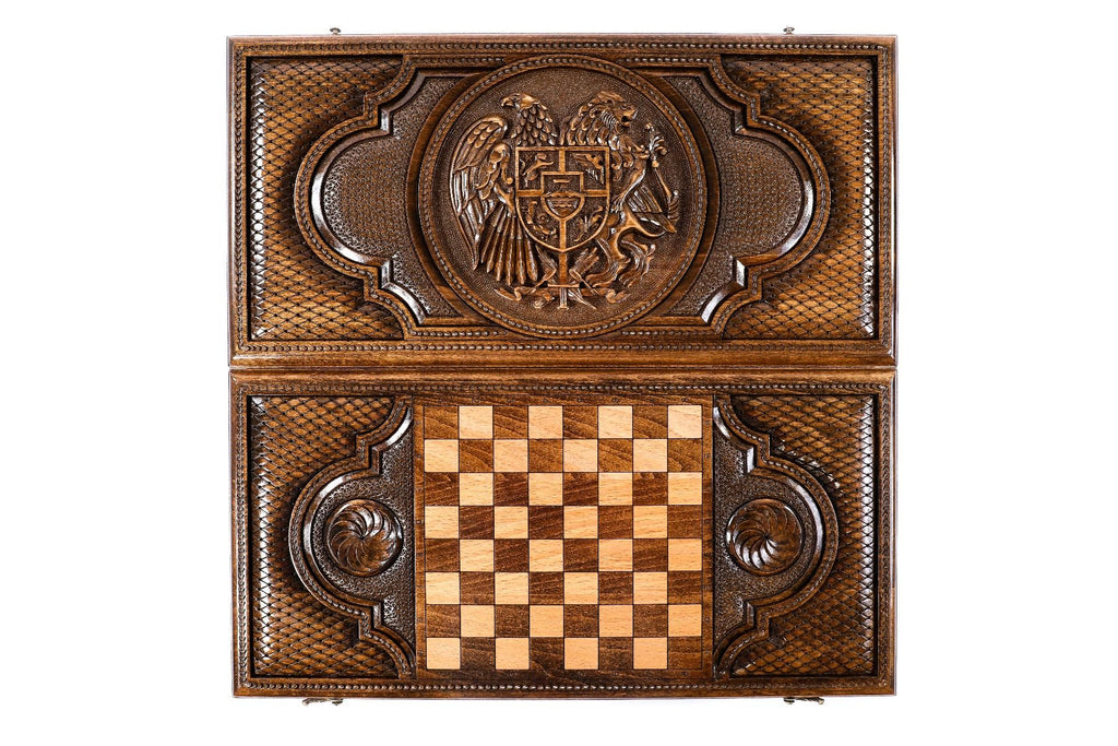 Backgammon Board - Coat of Arms of Armenia - Unumperfectus